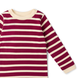 Berry Striped Long Sleeve T-Shirt