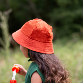 Orange Blooms Reversible Sunhat