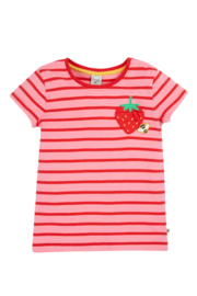 Frugi Camille Applique T-shirt Strawberry