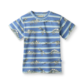Småfolk t-shirt with Dinosaurs and stripes