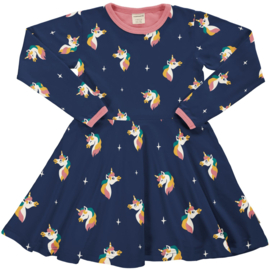Maxomorra zwierjurkje UNICORN BLUE