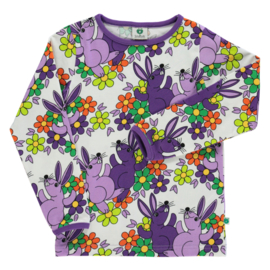 Småfolk longsleeve Konijnen & Bloemen