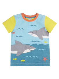 Frugi Applique T-shirt Sharks