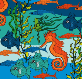 Duns hooded onesie Seahorses