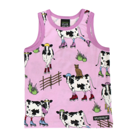Villervalla Tank top Rolschaatsende Koe Light Blossom