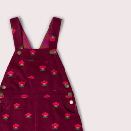 Pink Flowers Reversible Pinafore Dress