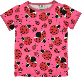 Småfolk t-shirt Ladybird Pink