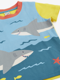 Frugi Applique T-shirt Sharks