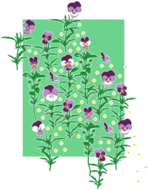 Duns jurkje korte mouw basic Viola Spring Bouquet