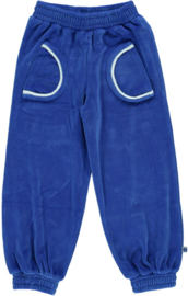 Småfolk velours broek helder blauw