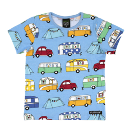Villervalla T-shirt Camping Lichtblauw
