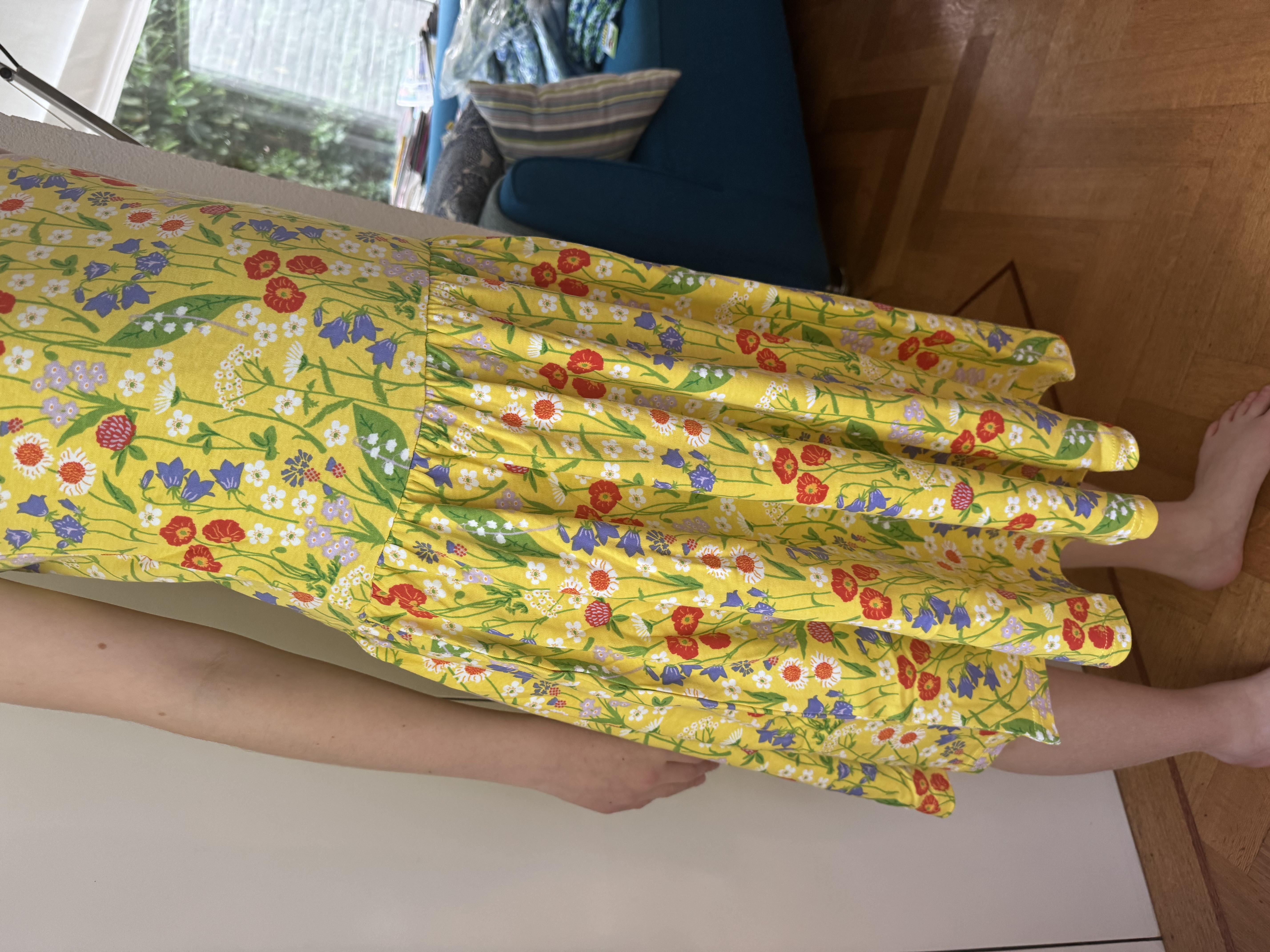 Duns mouwloos zwierjurkje Midsummer Flower Yellow