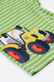 Frugi Kiwi Breton Applique T-shirt Tractor