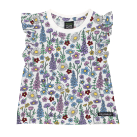 Villervalla T-shirt Wildflowers met roezeltjes