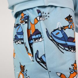 Småfolk Sweatpants met vosjes en sneeuwscooters