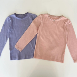 Okker-Gokker longsleeve lilla pointelle