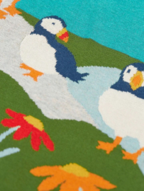 Frugi Kiera Knitted Dress Puffins