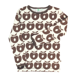 Småfolk wollen longsleeve retro appels bruin