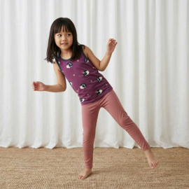 Maxomorra Legging Sweat Solid Pink