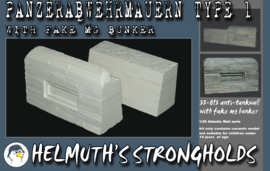 35-013 fake MG bunker Panzerabwehrmauern
