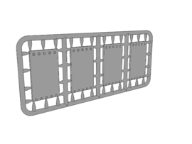 35-073  Flakturm "ZOO" sliding doors and ammunition shelves