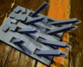 Dutch roadblock "Asperge versperring" type II