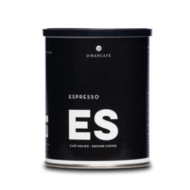 Dibarcafé Espresso – gemalen koffie 250 gram (16 blikken)