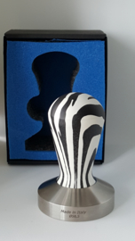 Tamper Competitie Vlakke base, Zebra , 58,5 mm