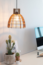 SALE! Houten hanglamp 'Cone' | naturel 30cm