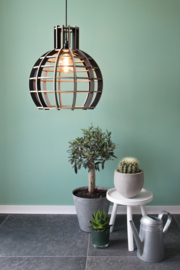 Hanglamp 'Globe' semi black