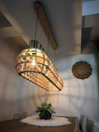 Hanglamp 'Globe Stretch' | naturel