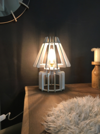 Tafellamp 'Desklamp no. 1' | naturel, grijs, zwart, wit