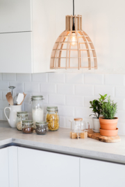 Houten hanglamp 'Cone' | naturel