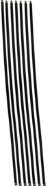 Schoorsteenveegset Basic 8,4  meter met nylonborstel