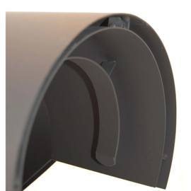 Dubbelwandig hitteschild voor kachelpijp 150 mm 90° Zwart