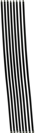 Schoorsteenveegset Basic 9,6  meter met nylonborstel