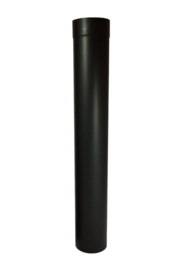 EW150 - 100 cm schuifpijp met stelring Zwart