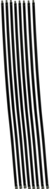 Schoorsteenveegset Basic 9,6  meter met stalen borstel