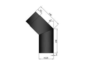 EW125 - Bocht 45°