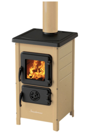 MBS Happy Houtkachel Creme 4-6 kW