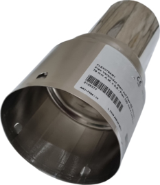 Koppelstuk Flexibel RVS 100 mm - 80 mm zelfklemmend