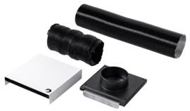 KEMP luchttoevoerset Kachel - afsluitbaar 80mm