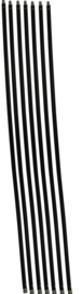 Schoorsteenveegset Basic 8,4  meter met stalen borstel
