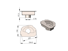 Externe luchtaanvoeradapter Termatech TT20/21/23