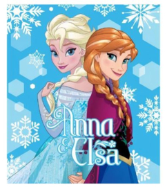 Fleecedeken Frozen Elsa en Anna 120x140cm