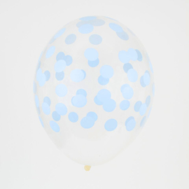 Confetti ballonnen blauw