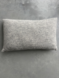 Kussen wol, beige - grijs, MLM Made, 60 x 40 cm