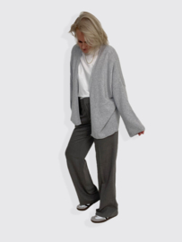 Cosy Cardigan Long Sleeve, pearl grey melee, L/Xl