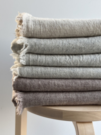 Sjaal, wool melange, vergrijsd bruin