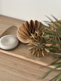 Paper snowflake, caramel, 8 cm